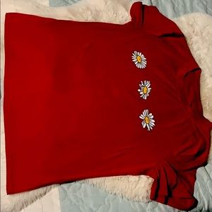 Red flower T-Shirt